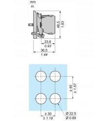 Schneide Electric Harmony XB4 Korpus przycisku LED