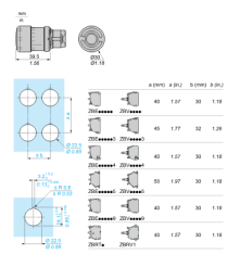 Schneider Przycisk awaryjny główka 40 mm ZB5AS844