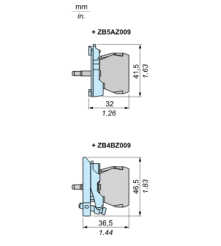 Schneider Blok świetlny biały LED 230/240V, ZBVM1