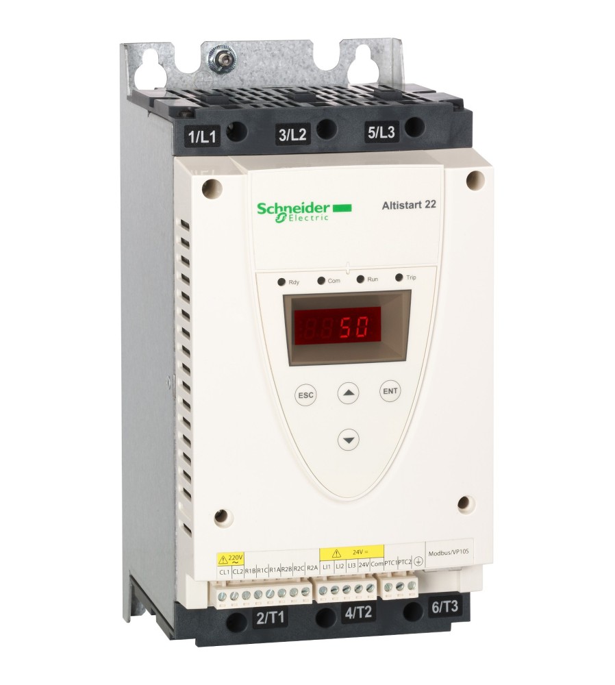 Układ łagodnego rozruchu ATS22 3 fazowe 230/440VAC 50/60Hz 7.5kW 17A IP20