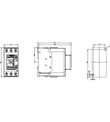 Siemens Stycznik mocy 22kW 400V AC-3 1NO+1NC 230V AC 3P S2 Przyłącze śrubowe