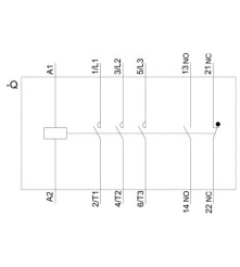 Siemens Stycznik mocy 30kW 400V AC-3 1NO+1NC 230V