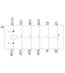 Siemens Stycznik mocy 7,5kW 400V AC-3 1NO+1NC 24V