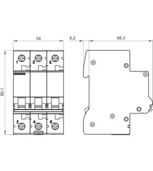 Wyłącznik nadprądowy Siemens, C32A, 5SL632-7