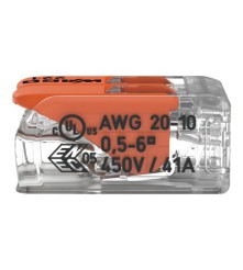 WAGO Złączka instalacyjna compact 2x6 mm 221-612