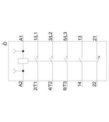 Siemens Stycznik mocy 11kW 400V AC-3 1NO+1NC 230V