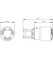 SIEMENS PRZYCISK GRZYBKOWY, 3SU1001-1GB20-0AA0