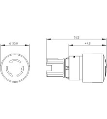 SIEMENS PRZYCISK GRZYBKOWY, 3SU1000-1GB20-0AA0
