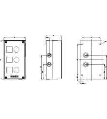SIEMENS OBUDOWA STEROWNICZA, 3SU1803-0AA00-0AB1