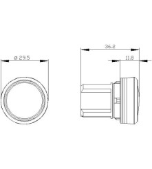 SIEMENS LAMPKA SYGNALIZACYJNA, 3SU1001-6AA40-0AA0