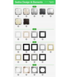 Sedna Design Ramka pojed czarna antracytowa