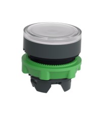 Harmony XB5 Główka przycisku płaskiego z samoczynnym powrotem, LED, biała plastikowa