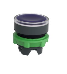 Harmony XB5 Główka przycisku płaskiego z samoczynnym powrotem, LED, niebieska plastikowa