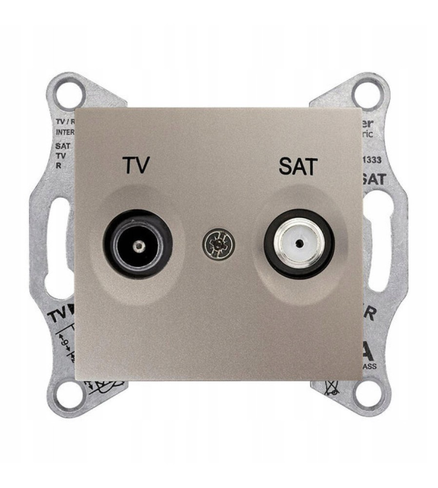 Gniazdo TV/SAT końcowe satyna SDN3401668 SCHNEIDER